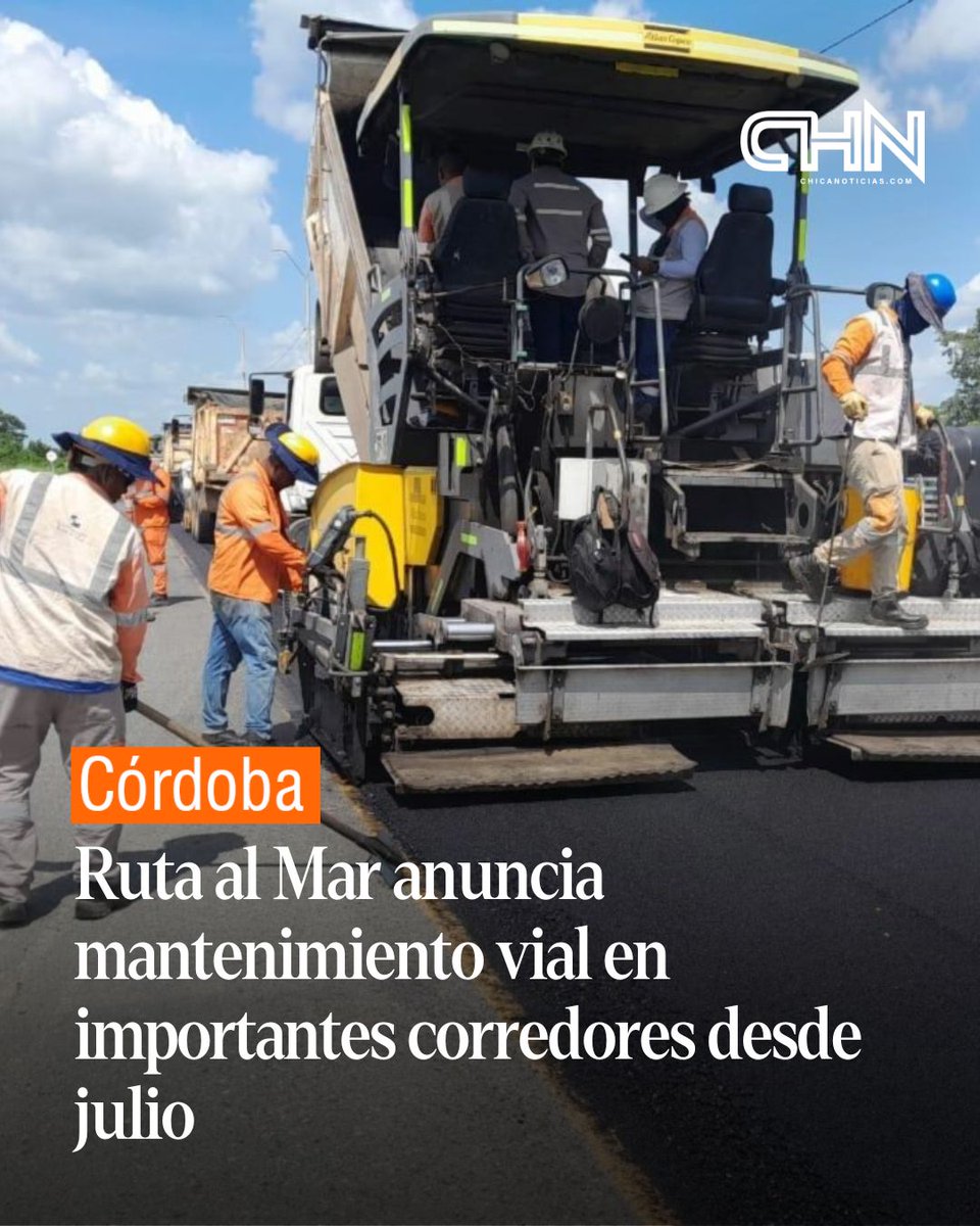 #CÓRDOBA | La Concesión Ruta al Mar informó que, desde el pasado 1 de julio y por un período de tres meses, se llevarán a cabo trabajos de mantenimiento mayor en distintos tramos de los corredores viales bajo su administración. Estas intervenciones hacen parte del plan de