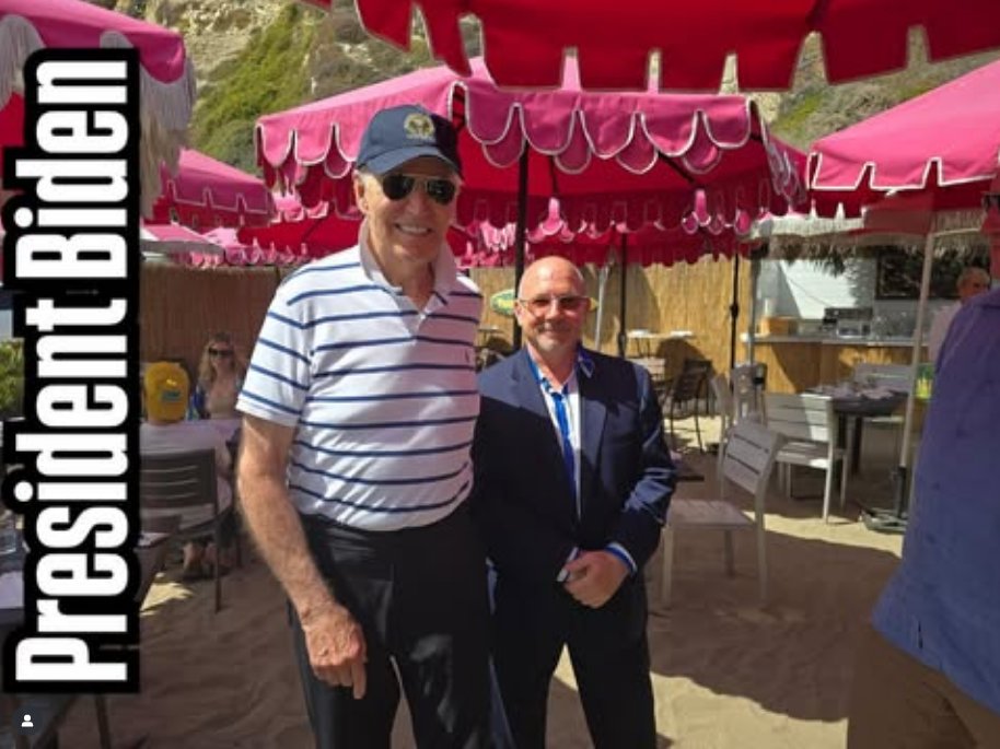 BidenActivities's tweet image. President Biden visited Sunset Restaurant in Malibu over the 4th of July weekend.