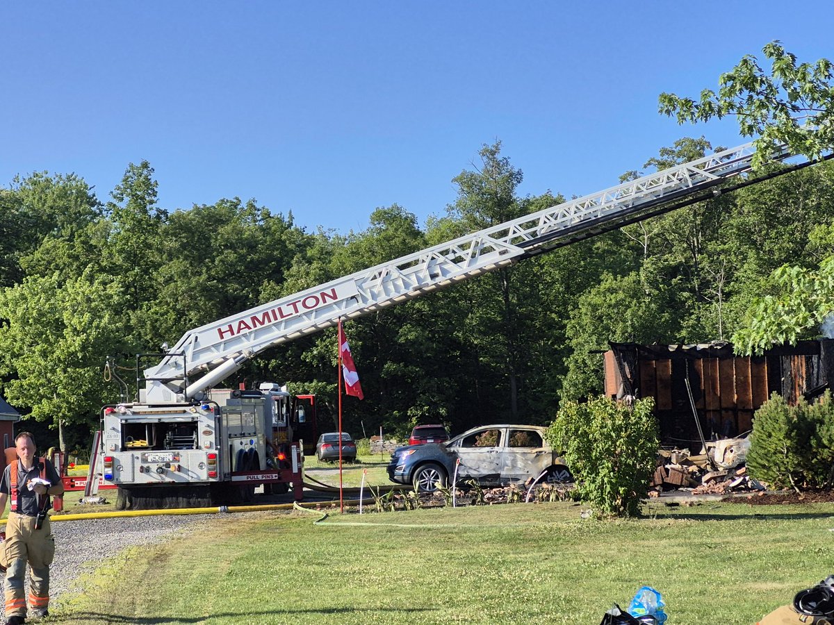 Box 43 is operating at a working fire on Stoney Creek Mountain