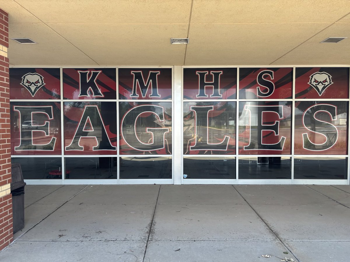 Something new for KMHS.  The whole thing should be completed tomorrow.  Pretty cool!!