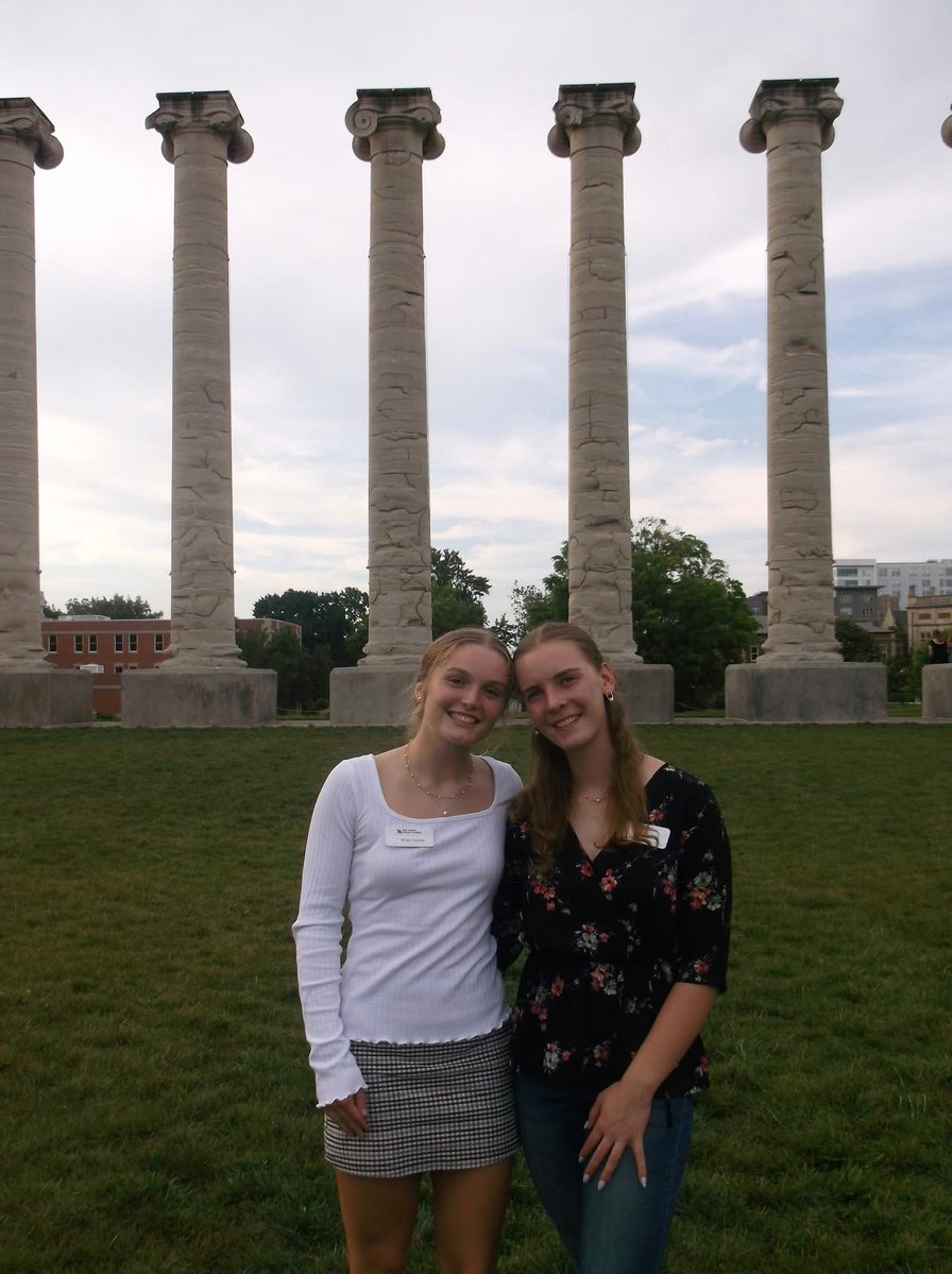 Lydia Gilbert and Wyatt Haines attended the Missouri Scholars Academy, a program at Mizzou designed for rising juniors who wish to further enhance their education. The program utilizes a curriculum with courses and activities to provide a unique learning experience.