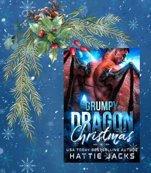 HattieJacksA's tweet image. This is the coziest holiday story I’ve written. Find out how the biggest grinchiest dragon shifter meets his pregnant mate and loses his heart - coming in FIVE days! Grumpy Dragon Christmas does exactly what it says on the cover
#scifiromance #spicychristmasstory #spicybooksrecs