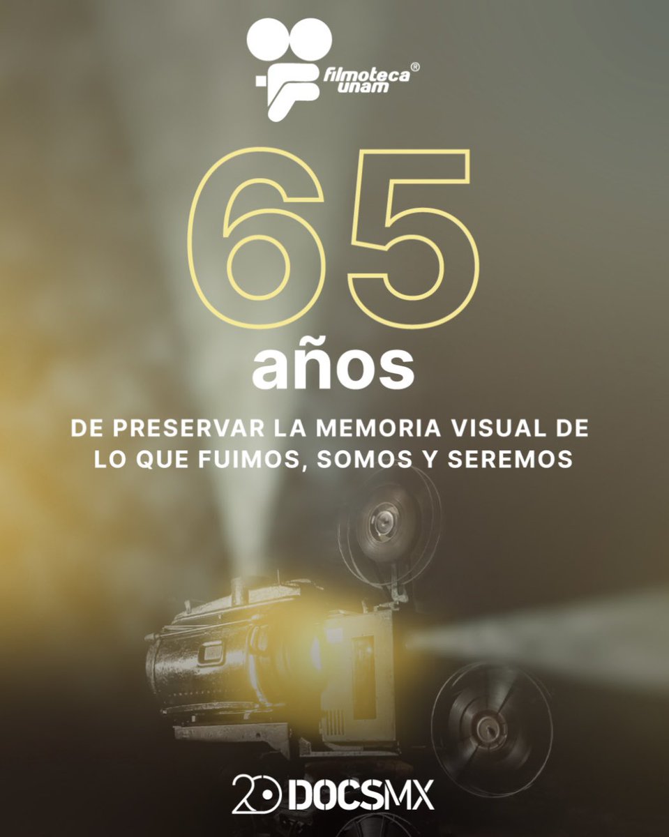 DocsMX's tweet image. En DocsMX celebramos a la
@FilmotecaUNAM , por mas de seis décadas de resguardar, restaurar y difundir el mensaje cuenta nuestra historia.
Gracias por enseñarnos que el cine no solo se mira, también se cuida, se comparte y se vive.
¡Larga vida a la Filmoteca!