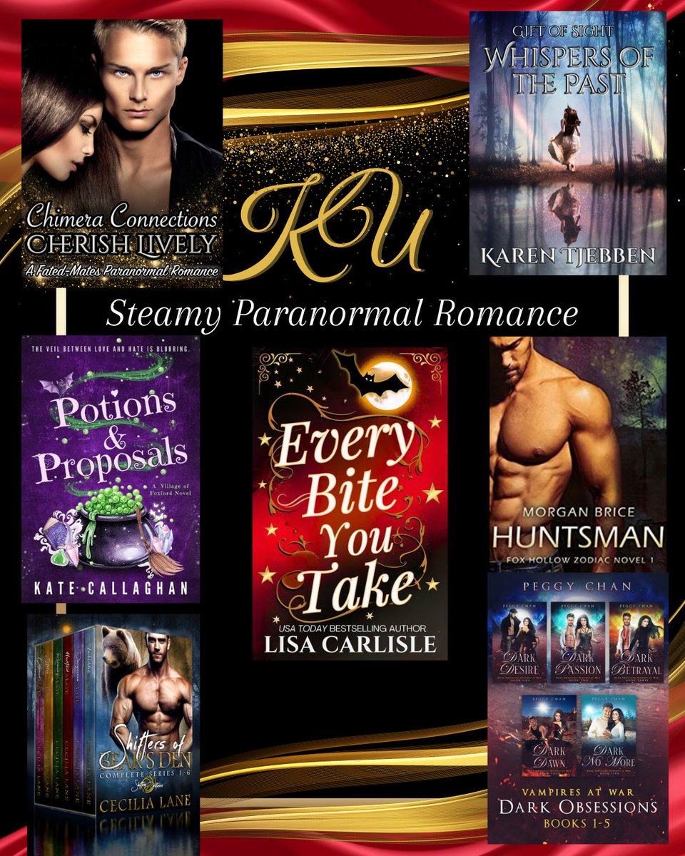 CherishLively's tweet image. Enjoy these amazing paranormal romance novels for #FREE with #KU books.bookfunnel.com/paranormalroma… #romance #paranormal #fatedlove #supernatural #series