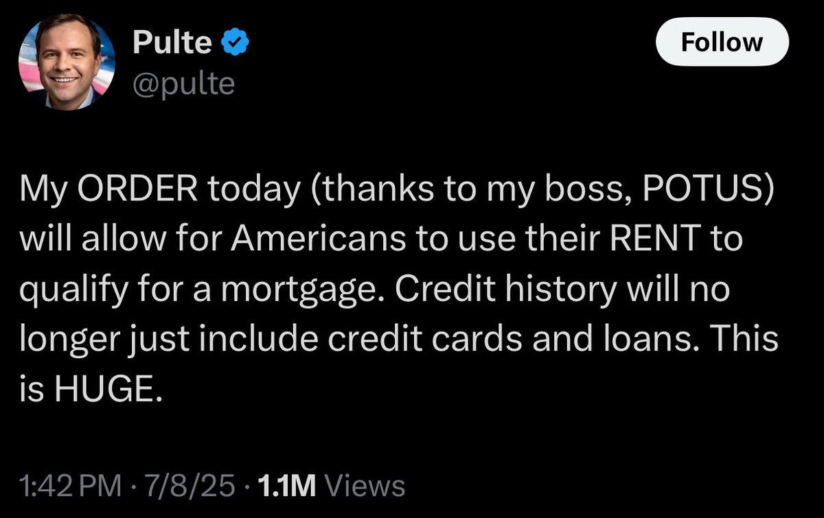 Home Loan Bill (@homeloanbill) on Twitter photo This administration loves announcing things that have already existed for some time and acting like they’re brand new things.
It started with <a href="/SecretaryTurner/">Scott Turner</a>’s bogus announcement that “illegal immigrants” were no longer eligible to receive HUD-backed mortgages (they never were This administration loves announcing things that have already existed for some time and acting like they’re brand new things.
It started with <a href="/SecretaryTurner/">Scott Turner</a>’s bogus announcement that “illegal immigrants” were no longer eligible to receive HUD-backed mortgages (they never were