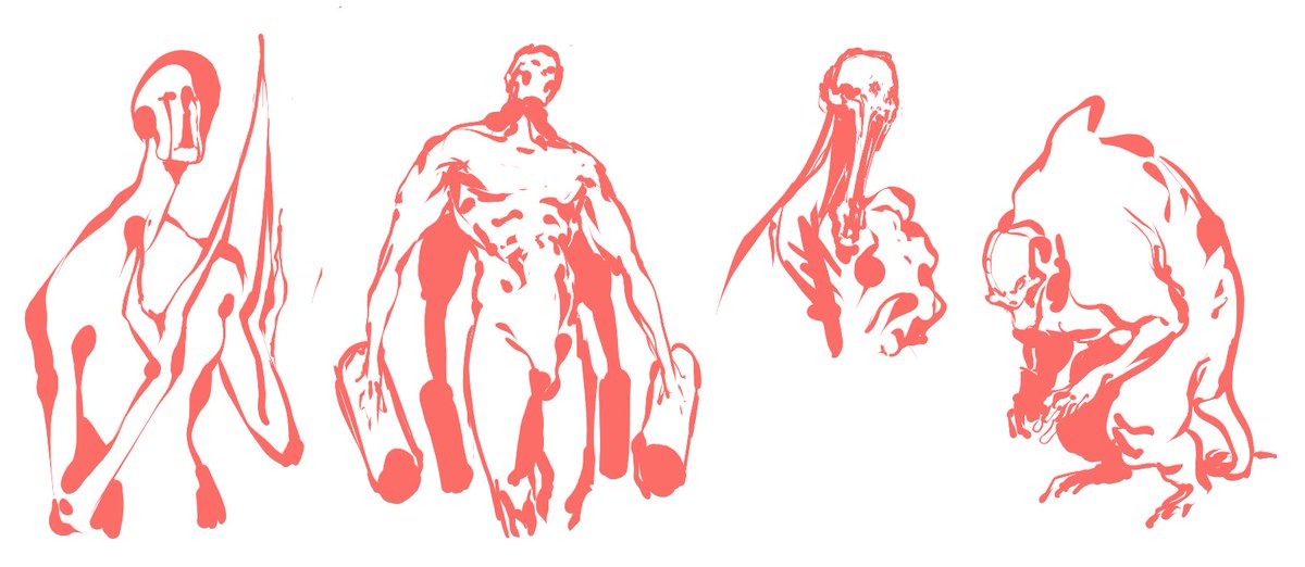 zappymakesart's tweet image. before there was anything there were monsters