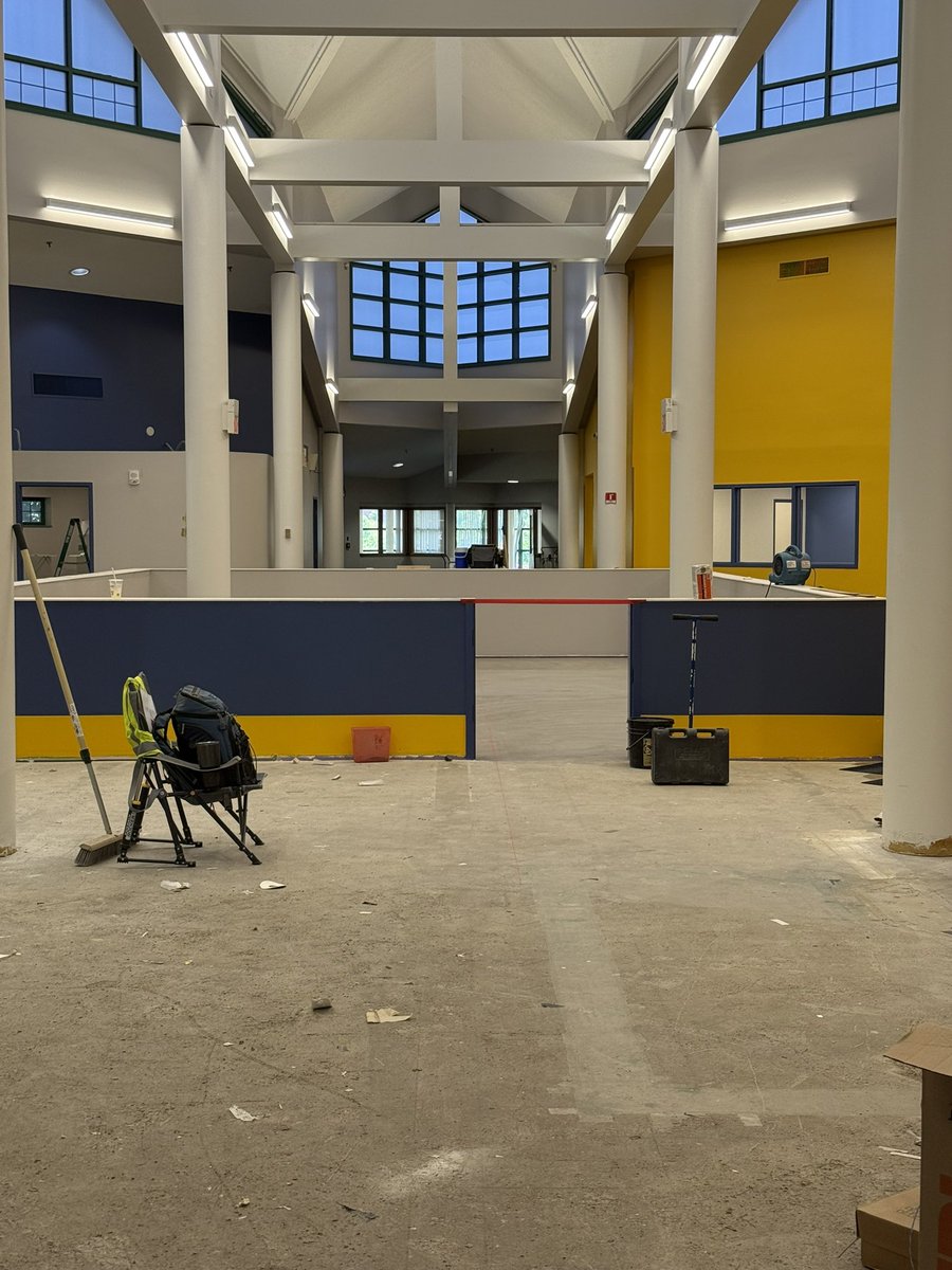 HurricanesSuper's tweet photo. 🌀Just 56 days until we open the Brooklyn Early Childhood &amp; Family Resource Center on Sept. 2! A beautiful new space to support our youngest Hurricanes &amp; their families. We can’t wait to welcome you! 💙💛 #SneakPeeks #EarlyLearning #56DaysToGo @BrooklynSchools https://t.co/jSLSNsYjKm