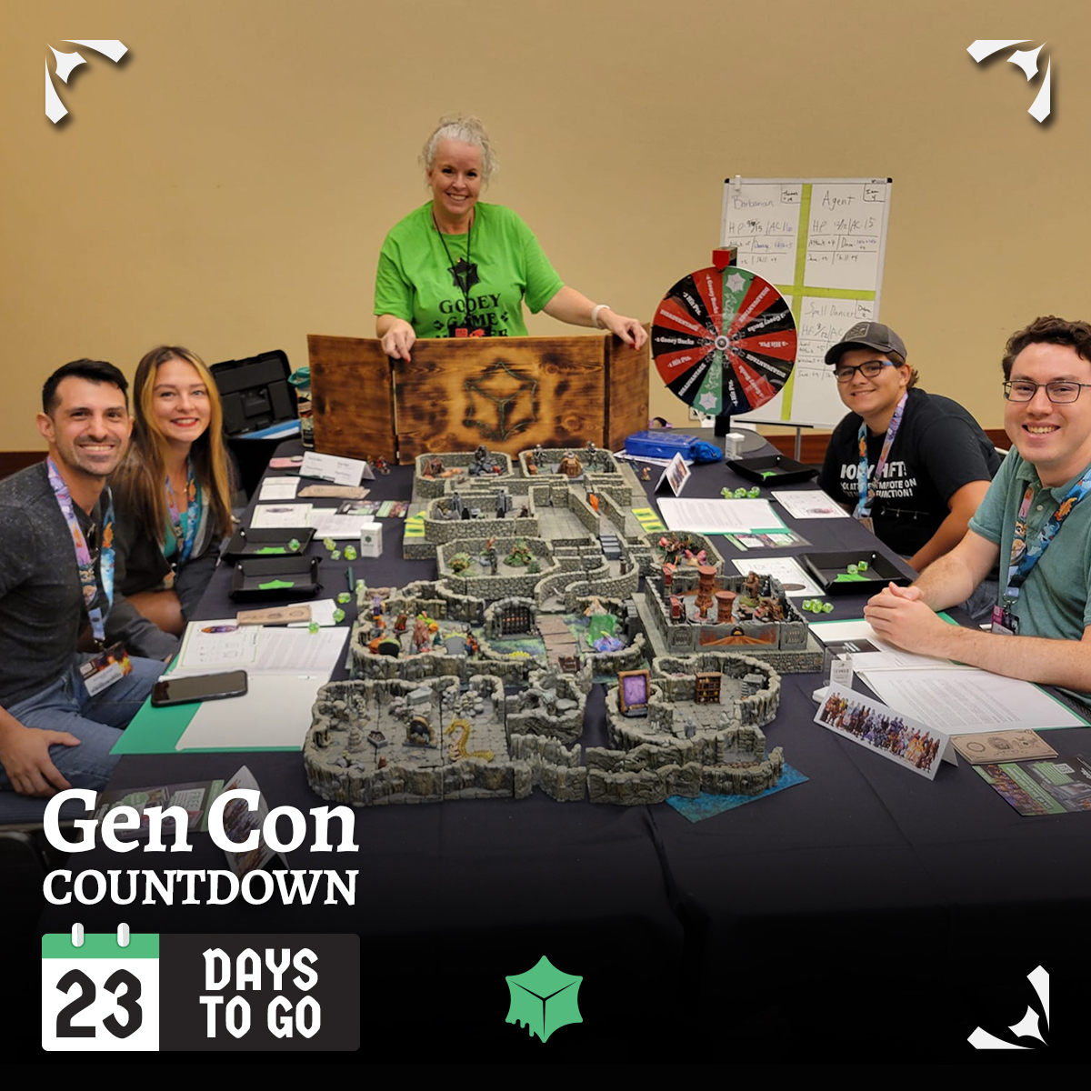 Join us at Gen Con for an unforgettable experience that blends the suspense of a dungeon with the unpredictability of a game show. Who's ready to conquer the 3D Dungeon Crawlers at Gen Con?