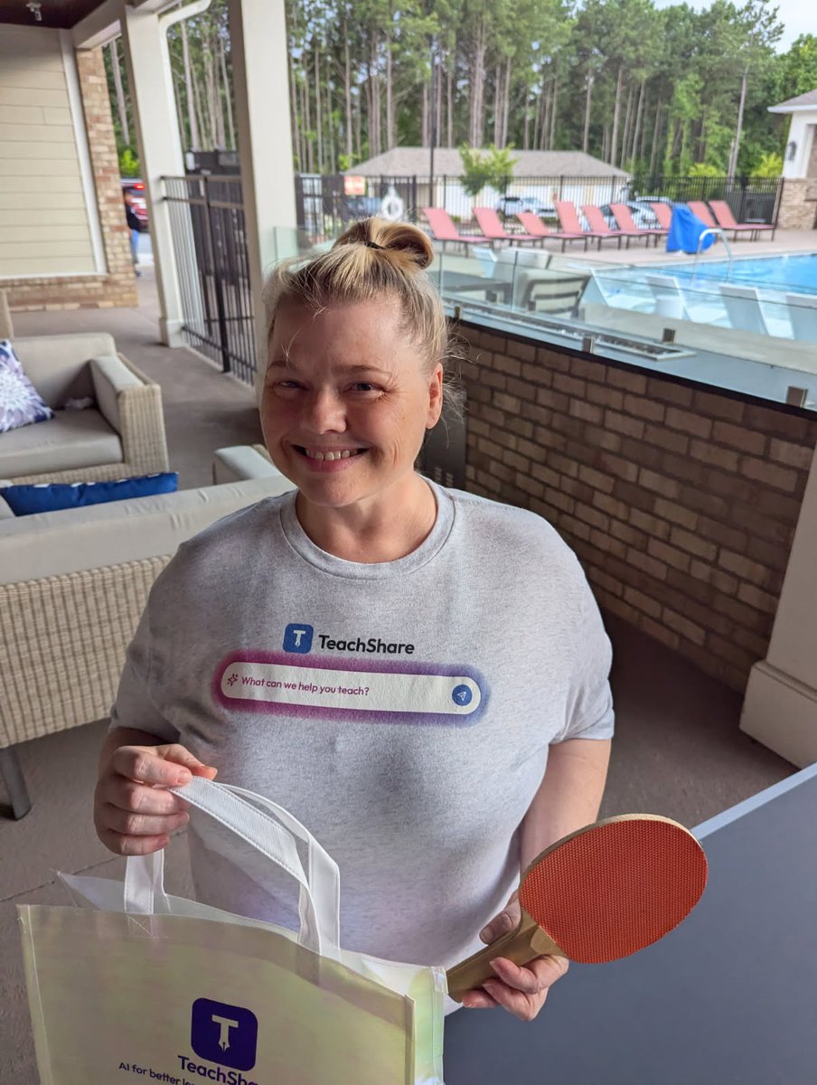 Christie Cloud #EduGuardians OG5 (@ladybugxie) on Twitter photo Serving up smiles and swag this #TechTShirtTuesday! 🏓 Loving this <a href="/TeachShareAI/">TeachShare</a> tee, and this bag rocks! I'm soo ready for a match! #EduGuardians... what was your favorite swag from #ISTE25? Let’s hear it! 🎁👕 <a href="/EduGuardian5/">EduGuardians</a> Serving up smiles and swag this #TechTShirtTuesday! 🏓 Loving this <a href="/TeachShareAI/">TeachShare</a> tee, and this bag rocks! I'm soo ready for a match! #EduGuardians... what was your favorite swag from #ISTE25? Let’s hear it! 🎁👕 <a href="/EduGuardian5/">EduGuardians</a>