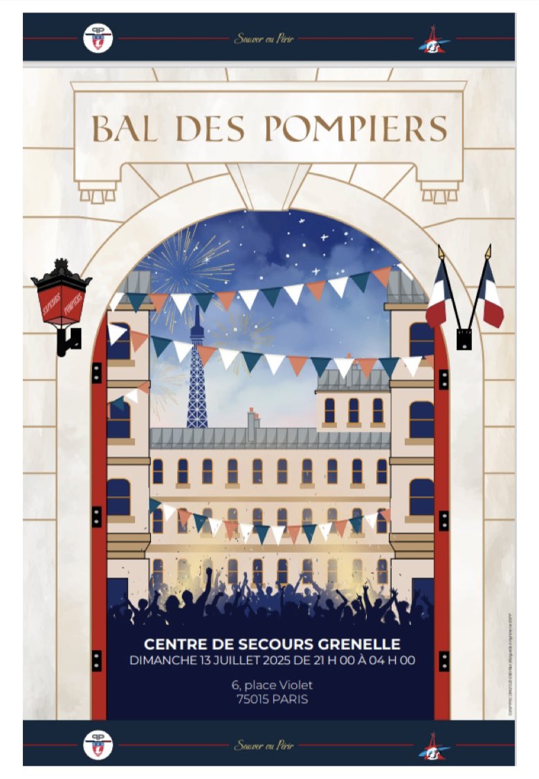 Mairie du 15 (@mairie15) on Twitter photo Venez célébrer la fête nationale au centre de secours Grenelle, 6 place Violet, qui vous ouvre ses portes à l'occasion du traditionnel bal des pompiers, dimanche 13 juillet, à partir de 21h et jusqu’à 4h du matin <a href="/PompiersParis/">PompiersParis</a> <a href="/prefpolice/">Préfecture de Police</a> #Paris15 Venez célébrer la fête nationale au centre de secours Grenelle, 6 place Violet, qui vous ouvre ses portes à l'occasion du traditionnel bal des pompiers, dimanche 13 juillet, à partir de 21h et jusqu’à 4h du matin <a href="/PompiersParis/">PompiersParis</a> <a href="/prefpolice/">Préfecture de Police</a> #Paris15