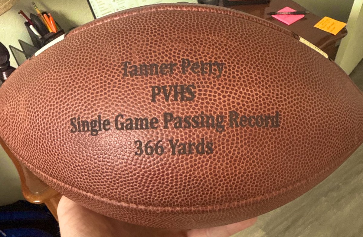 Bobby Ward (@its_coach_ward) on Twitter photo Got <a href="/perry_tanner03/">Tanner Perry</a> game ball back and engraved with his huge accomplishment. It was an honor to coach such a great young man! Got <a href="/perry_tanner03/">Tanner Perry</a> game ball back and engraved with his huge accomplishment. It was an honor to coach such a great young man!