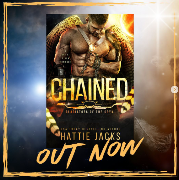 HattieJacksA's tweet image. He’s big, he’s nesty and he’s hiding in her shrubbery….
Find out what happens when a grumpy gladiator meets his match in a pregnant human
Chained is out now and in KU
#scifiromance #scifiromancebooks #monsterromance #hattiejacks