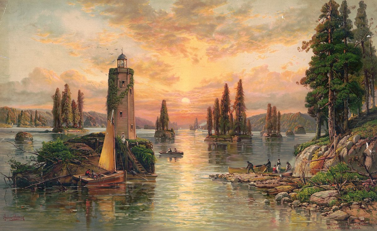 The Thousand Islands on the Saint Lawrence River - Andrew Melrose, 1887