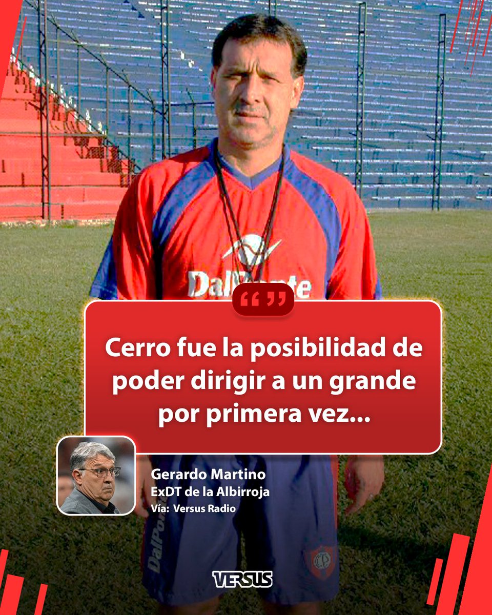 "La posibilidad de poder dirigir a un grande por primera vez"

Gerardo "Tata" Martino y lo que significó en su carrera haber dirigido a Cerro Porteño.

#somosversuspy #versuspy #versus #versusradio