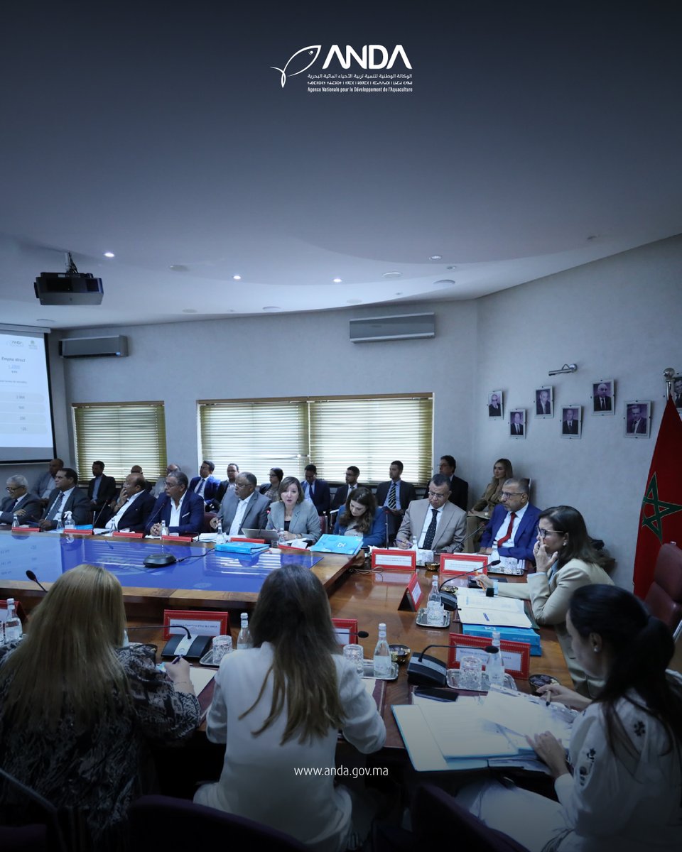 L’Agence Nationale pour le Développement de l’Aquaculture (ANDA) a tenu, ce mardi 8 juillet 2025 à Rabat, sa 25ème session de Conseil d’administration, présidée par Madame Zakia Driouich, Secrétaire d’État auprès du Ministre de l’Agriculture, de la Pêche Maritime, du