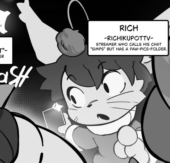 I show up as a cameo in this comic  fun facts lmao.

Anyways go support Kory,  it's a really good  vore comic if you're a freak for Chester and also I really like Kory's work. 

Yes I'm endorsing a vore comic on this account. Why?

Why not? 

:3 :3 :3 :3 :3
