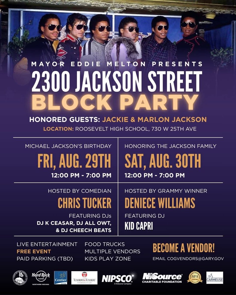 I feel the need to go back to Indiana 🎉🎶🎉
#JacksonsBlockParty