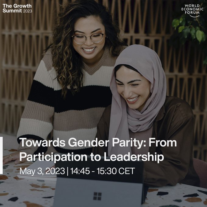 Singing in the Cloud (@singingindcloud) on Twitter photo Rt <a href="/wef/">World Economic Forum</a>
What can be done to ensure gender parity and to advance more women to the highest levels of leadership?
Sue Duke (<a href="/LinkedIn/">LinkedIn</a>), <a href="/PDonovan_econ/">Paul Donovan</a> (<a href="/UBS/">UBS</a>), Maha Al Ali (<a href="/jncw_women/">اللجنة الوطنية الأردنية لشؤون المرأة</a>), <a href="/mjamme/">Lady Mariéme Jamme | She/Her🦋</a> (<a href="/i_amthecode/">iamtheCODE- Enabling Girls Coders by 2030 #SDGs</a>) and <a href="/flacqua/">Francine Lacqua</a> (<a href="/BloombergTV/">Bloomberg TV</a> .. Rt <a href="/wef/">World Economic Forum</a>
What can be done to ensure gender parity and to advance more women to the highest levels of leadership?
Sue Duke (<a href="/LinkedIn/">LinkedIn</a>), <a href="/PDonovan_econ/">Paul Donovan</a> (<a href="/UBS/">UBS</a>), Maha Al Ali (<a href="/jncw_women/">اللجنة الوطنية الأردنية لشؤون المرأة</a>), <a href="/mjamme/">Lady Mariéme Jamme | She/Her🦋</a> (<a href="/i_amthecode/">iamtheCODE- Enabling Girls Coders by 2030 #SDGs</a>) and <a href="/flacqua/">Francine Lacqua</a> (<a href="/BloombergTV/">Bloomberg TV</a> ..