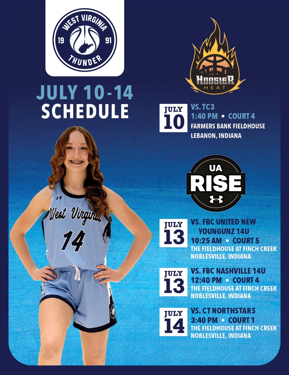 Ready for the weekend🔥<a href="/WVThunderMeade/">West Virginia Thunder 2030 (Meade)</a> @WVaThunderRiego <a href="/UARiseGirls/">UA Rise Girls I Basketball</a>