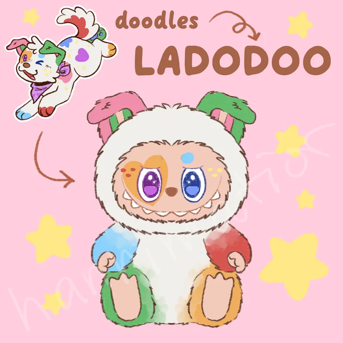 cursing you with the image of labubifyed doodles