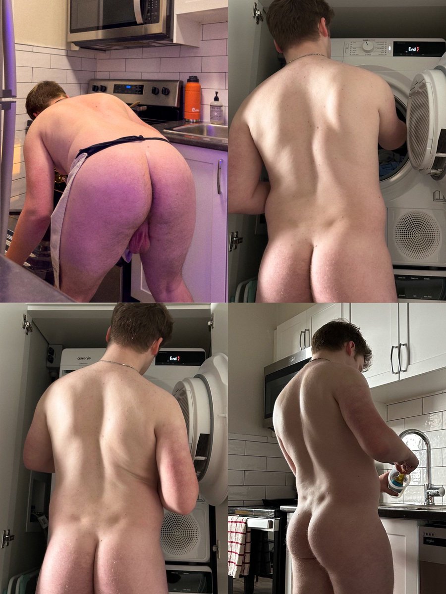 ethanmatthews34's tweet photo. I like doing chores naked cause usually Rutger and Dylan can’t help but smack my bare ass when they walk by and see it jiggling🍑👋😵‍💫 https://t.co/t7SnQwnZOt