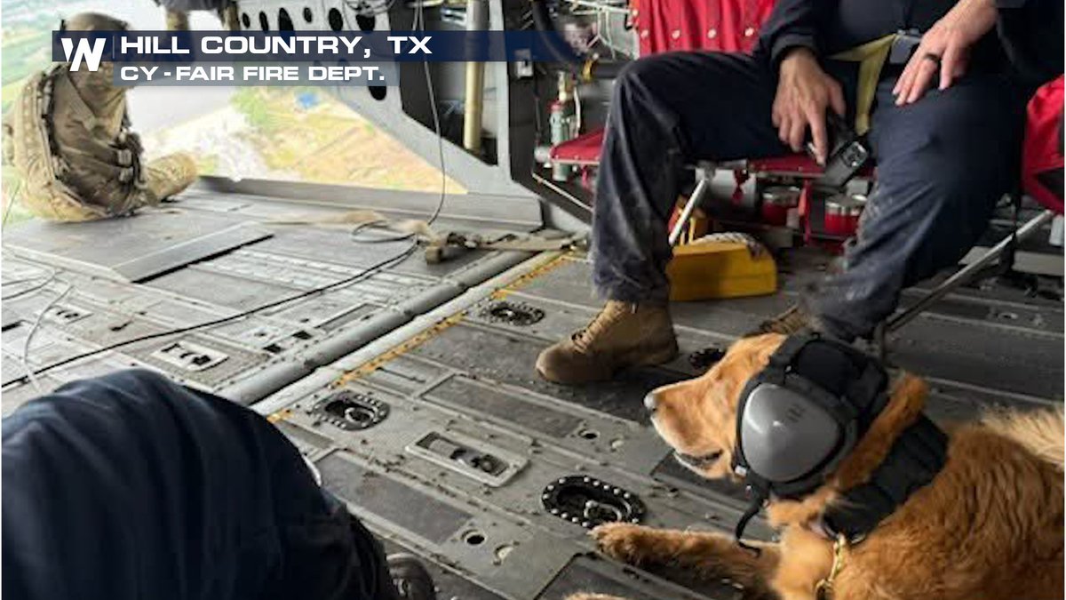 Search and rescue continues as over 100 people remain missing after the Texas floods. Finn is doing her best to help with the search operations. 

We salute the first responders helping after the devastating flood.#TXwx