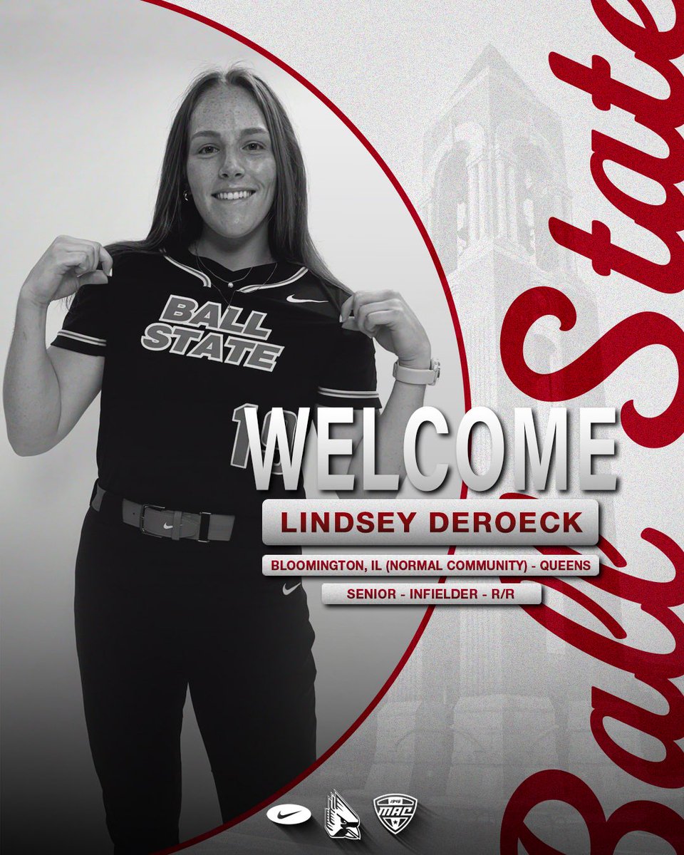 BallStateSB's tweet image. We have a new addition to the Ball State Softball Family ❤️
We’re excited to welcome Lindsey DeRoeck (@lindsey_deroeck) to The Nest
#ChirpChirp x #WeFly x #MACtion