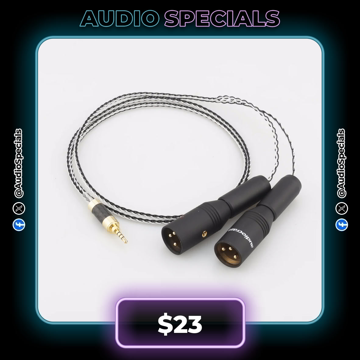 audiospecials's tweet image. LEVEL UP YOUR AUDIO! 🎧✨

🔌 Balanced 2.5mm TRRS to XLR for Astell&amp;amp;Kern/FIIO
💵 $23

🔗 s.click.aliexpress.com/e/_onU1Us1

#Audiophile #HiFi #BalancedAudio