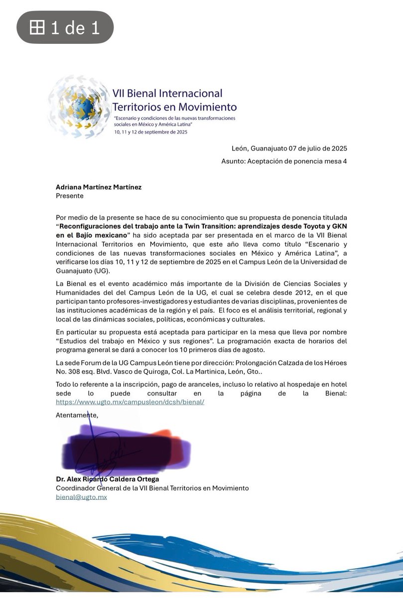 Muy emocionada de que mi ponencia haya sido aceptada en la #Bienal 🥳🥳. Hablaré sobre los nuevos perfiles laborales ante la #TwinTransition.

Nos vemos en septiembre!!