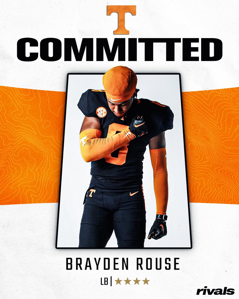 NEWS: Tennessee holds off Texas to land a commitment from top LB target Brayden Rouse. 🍊

Rouse said, “Every time we were there, it felt like one big family.”

Story: on3.com/rivals/news/de…
