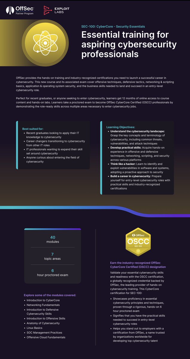 Exploit Labs GmbH (@xplt_labs) on Twitter photo Exploit Iceland 2025: Building Strong Foundations with <a href="/offsec/">Oliver Langoria</a> SEC-100 / OSCC
🔹 Blue teamers getting their first taste of adversarial thinking
🔹 Managers responsible for modern cyber risk
🔹 Newcomers with no previous cybersecurity experience
hubs.la/Q03vSqSb0 Exploit Iceland 2025: Building Strong Foundations with <a href="/offsec/">Oliver Langoria</a> SEC-100 / OSCC
🔹 Blue teamers getting their first taste of adversarial thinking
🔹 Managers responsible for modern cyber risk
🔹 Newcomers with no previous cybersecurity experience
hubs.la/Q03vSqSb0
