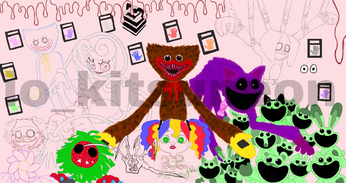 Update on my Poppy Playtime x Frouse collab art