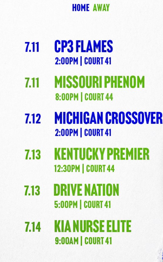 Here’s my schedule for session 3 in Louisville!