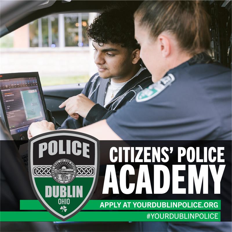Fingerprinting, first responders, forensics 🔍 Explore it all with #YourDublinPolice!

✅ Be the next member of the Citizens’ Police Academy and learn how police work to protect our community in this 12-week, behind-the-scenes class. 

Apply now ➡️ bit.ly/DublinCPA