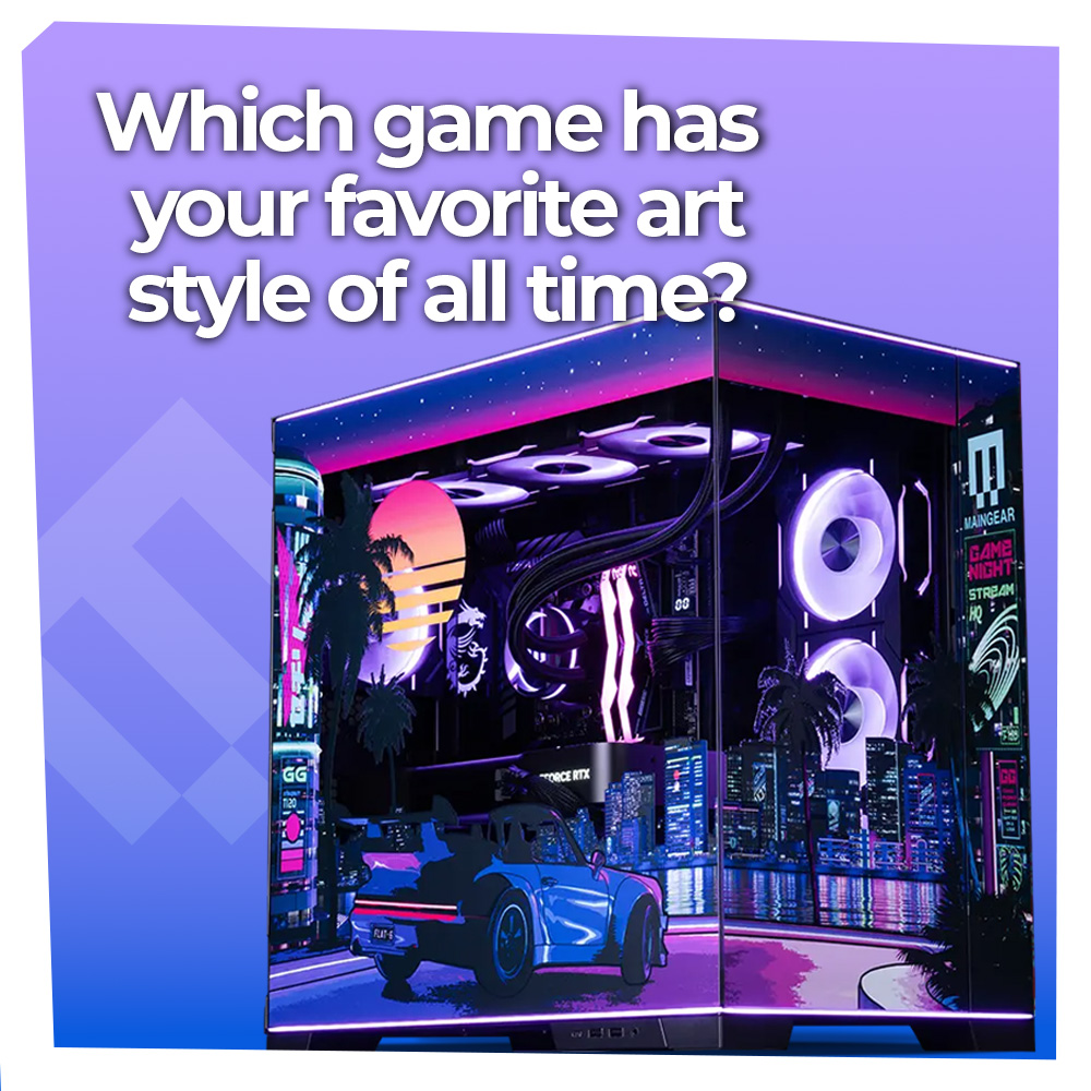 maingear's tweet image. Whether its stylized, pixelated, or realistic, what game's art style holds a special place in your heart? 🎨
Let us know! 👇