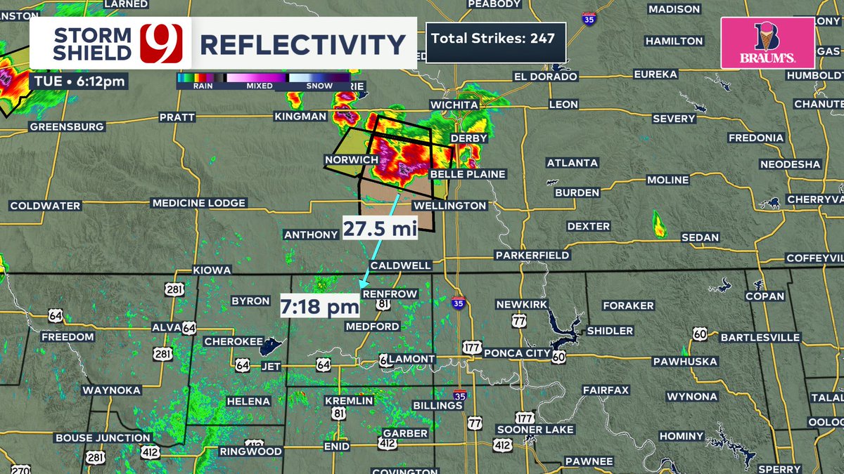 6:10 pm Update: Still tracking some showers &amp; storms across the state with lots of heat &amp; humidity. Storms are slowly drifting south with heavy rainfall, lightning, &amp; gusty winds possible. #okwx