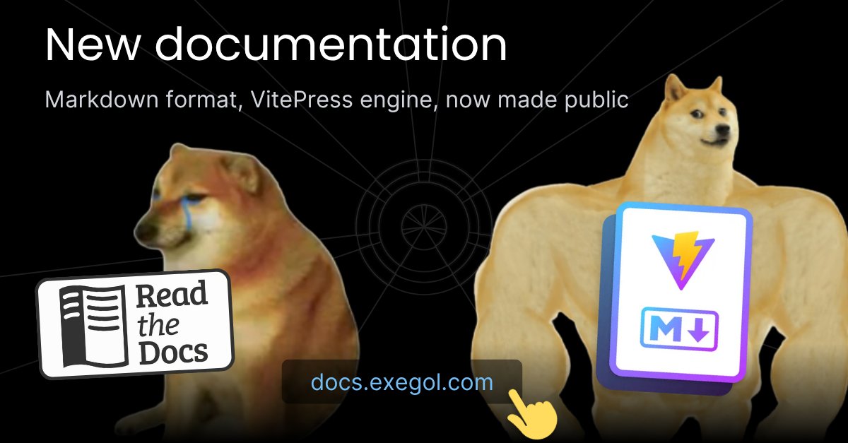 With our sustainable model announcement last month, we release a new documentation. Better UX and UI, lower contribution barrier, etc. The Exegol-docs repo is now up to date and can be contributed to directly 💃 (contributors can apply for Pro discounts)