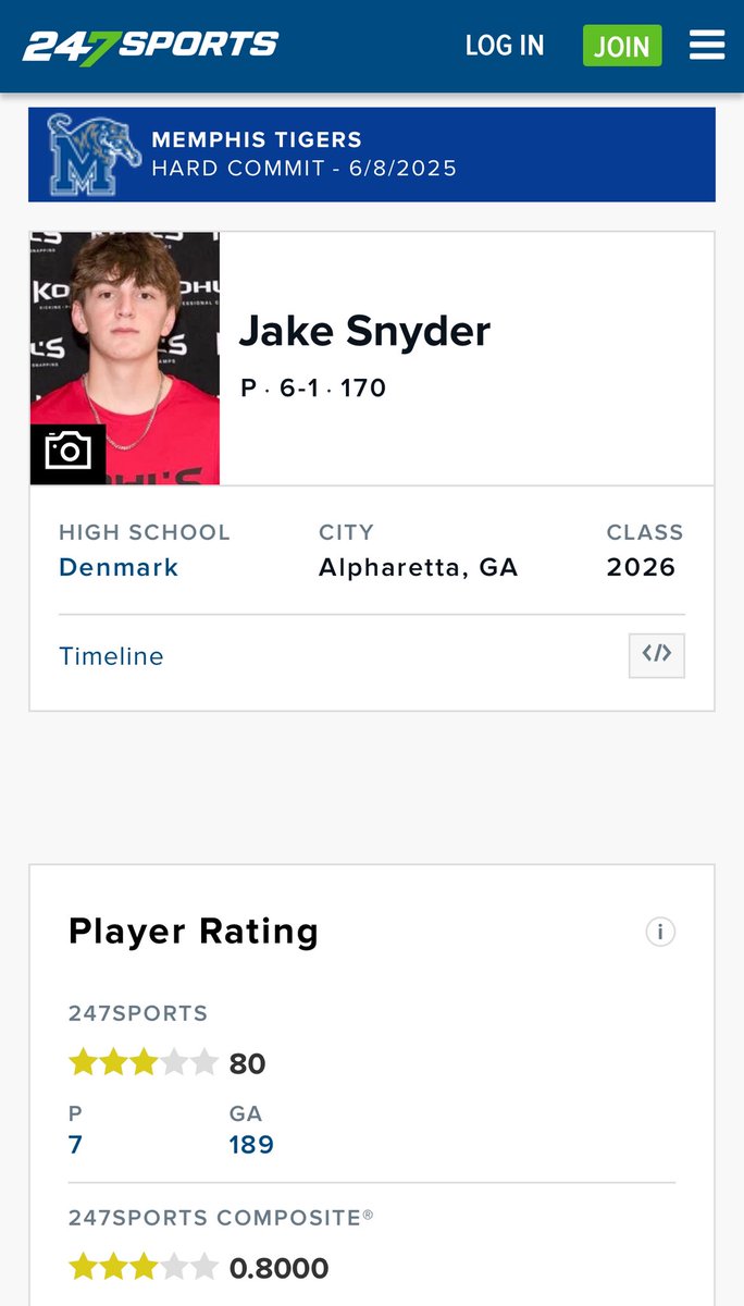 Deeply appreciative to be ranked a 3 ⭐️ recruit and the #7 punter in the nation by <a href="/247Sports/">247Sports</a> 

<a href="/MemphisFB/">Memphis Football</a> <a href="/RSilverfield/">Ryan Silverfield</a> <a href="/coachwhite_c/">Chris White</a> <a href="/CoachRinehartFB/">Andy Rinehart</a> <a href="/DenmarkDanesFB/">Denmark Football</a> <a href="/CoachEB3/">CoachEB</a> <a href="/JonesTheCoach_/">Patrick Jones</a> <a href="/CoachCorley_/">Liam Corley</a>