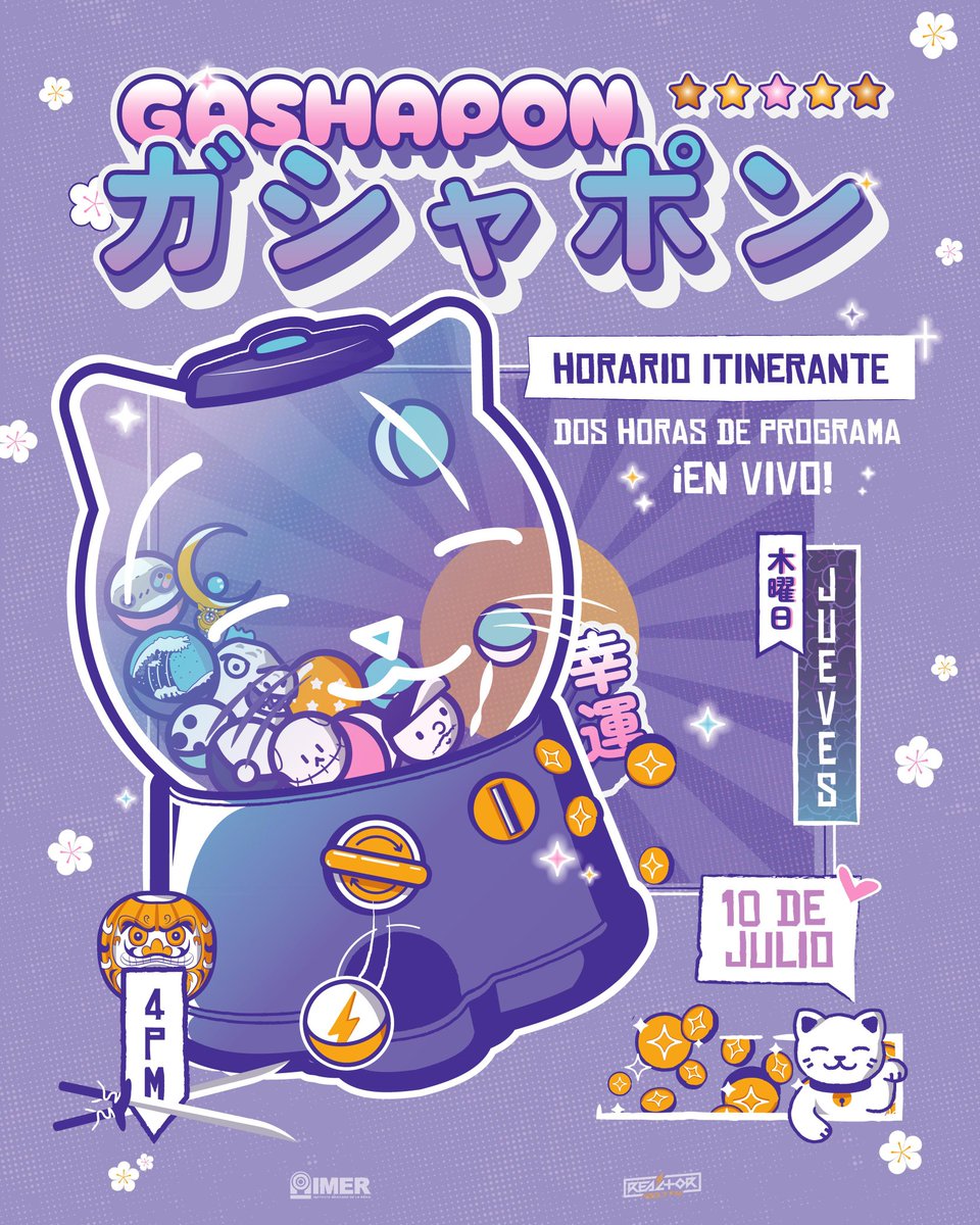 Gashapon.com (@gashapuntocom) on Twitter photo 🗣️ ¡Buenas tardes, comunidad #gashaponfm!
🚨 Tenemos un anuncio especial
‼️ Este jueves tenemos programa especial de ¡¡DOS HORAS!! 🎊
📻 Escúchennos este jueves, 10 de julio, en punto de las 4PM por <a href="/Reactor105/">Reactor 105.7 FM</a> ⚡ 🗣️ ¡Buenas tardes, comunidad #gashaponfm!
🚨 Tenemos un anuncio especial
‼️ Este jueves tenemos programa especial de ¡¡DOS HORAS!! 🎊
📻 Escúchennos este jueves, 10 de julio, en punto de las 4PM por <a href="/Reactor105/">Reactor 105.7 FM</a> ⚡