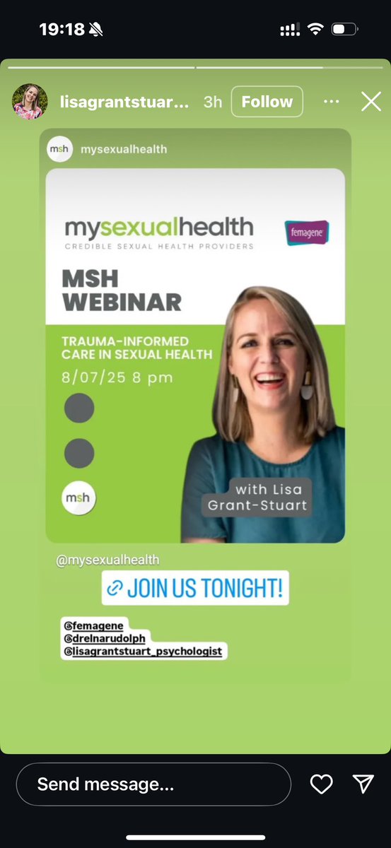 An impactful webinar. A traumatic event from years ago of shame, loss, fear or violation can show in ways we don’t expect 🛑 Withdrawing from intimacy 🛑Erectile dysfunction 🛑Pain during sex 🛑Feeling disconnected from your body 🛑Struggling to feel pleasure or trust 🧠🧩#care