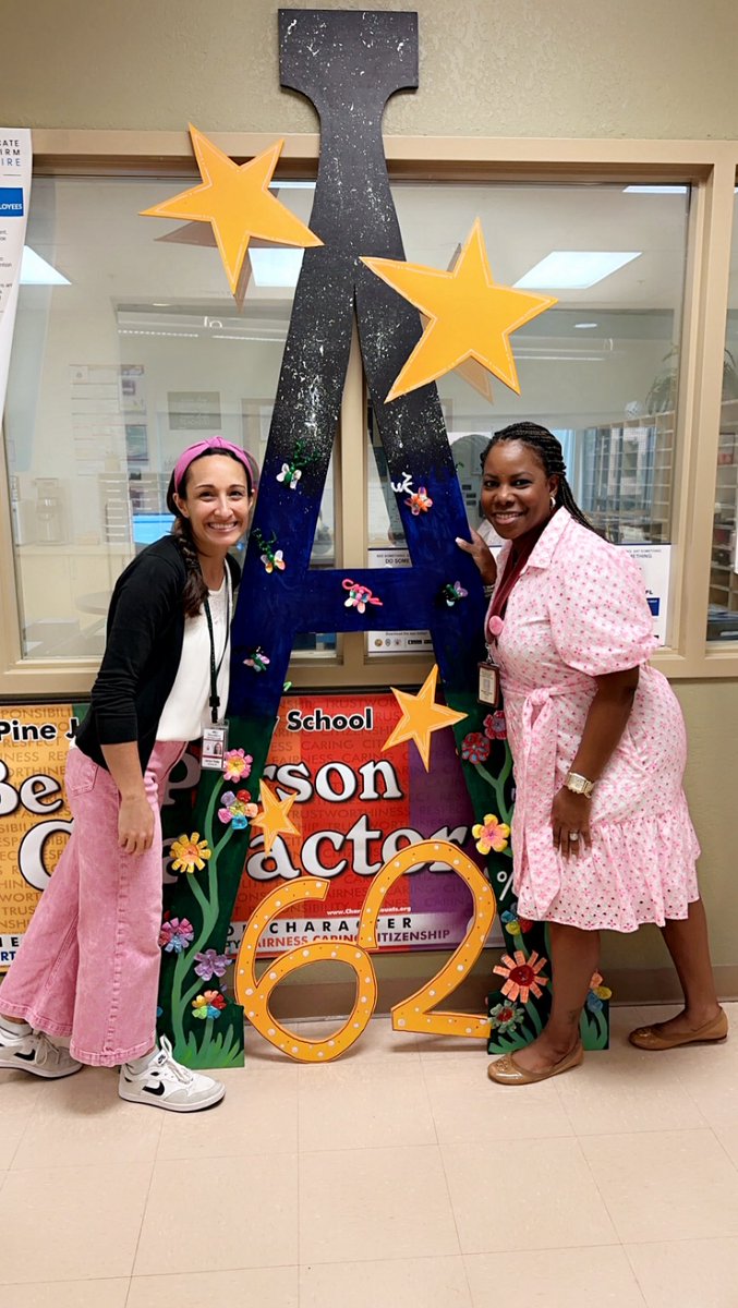 I posted this picture back in February! This just shows how a vision can come true when you move with purpose and are a 100% intentional! From a “C” to 
OFFICIALLY”A”STATUS! <a href="/PineJogES/">Pine Jog Elementary</a> <a href="/pbcsd/">The School District of Palm Beach County</a> <a href="/robinlbrown6/">RobinBrownInstrSupt</a>