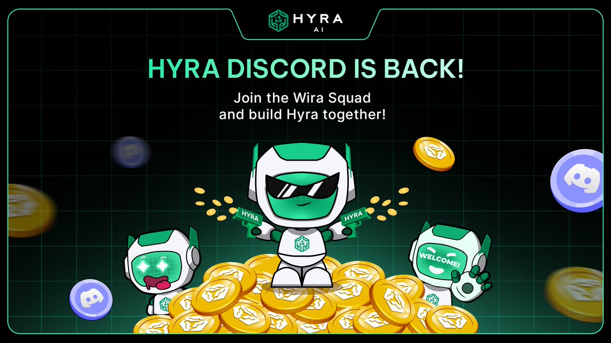 hyranetwork's tweet image. 🚨We’re back on Discord!🚨
Hyra’s official Discord server is now live again 👉discord.gg/SbhAhy2X
Jump back in to connect, catch up on the latest alpha, and build the future of DePIN + AI with the Hyra community.
🧠 Tech convos
💸 Ai Training & Inferencing tips
🎉…