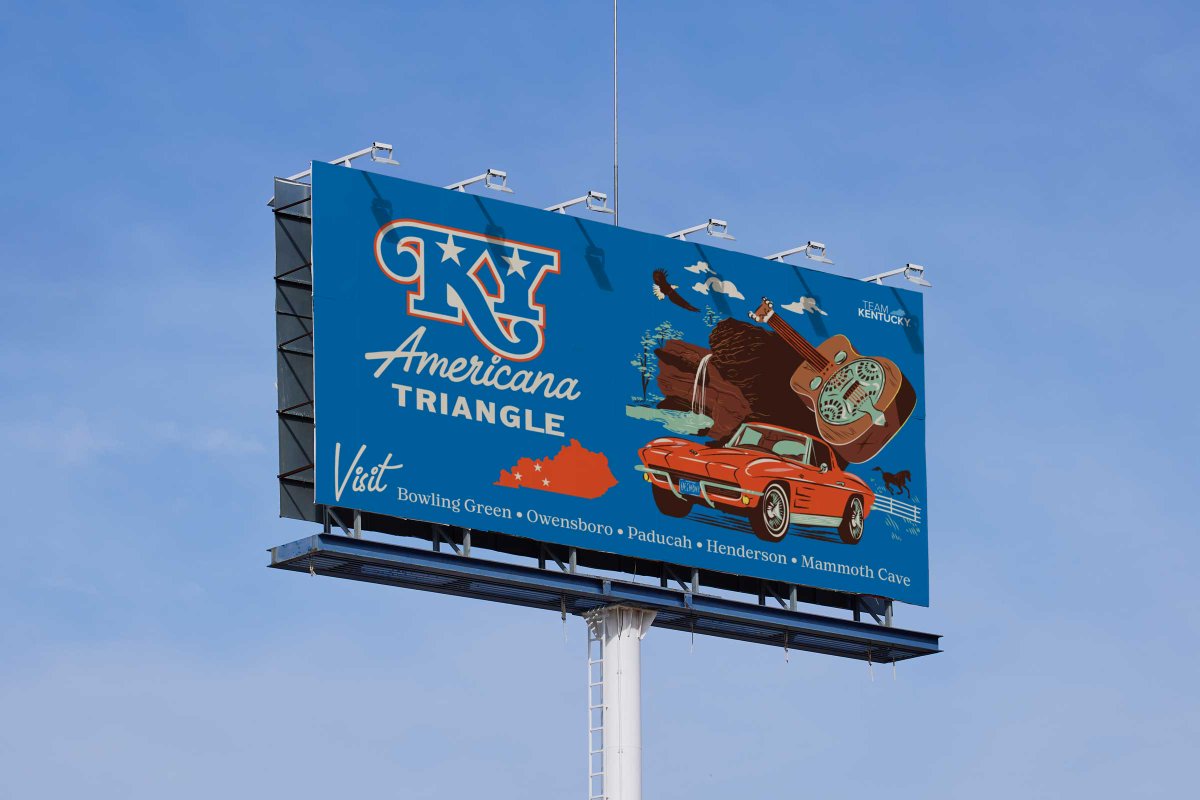 hoodzpahdesign's tweet photo. It's not every day you get to brand a region! 
Meet the Kentucky Americana Triangle, home to the nation's finest quilts, cars, and guitars. 

Big shoutout to Coomer for bringing us on for this one.

https://t.co/g0jFoGtuVs https://t.co/QI5SqjQQfJ
