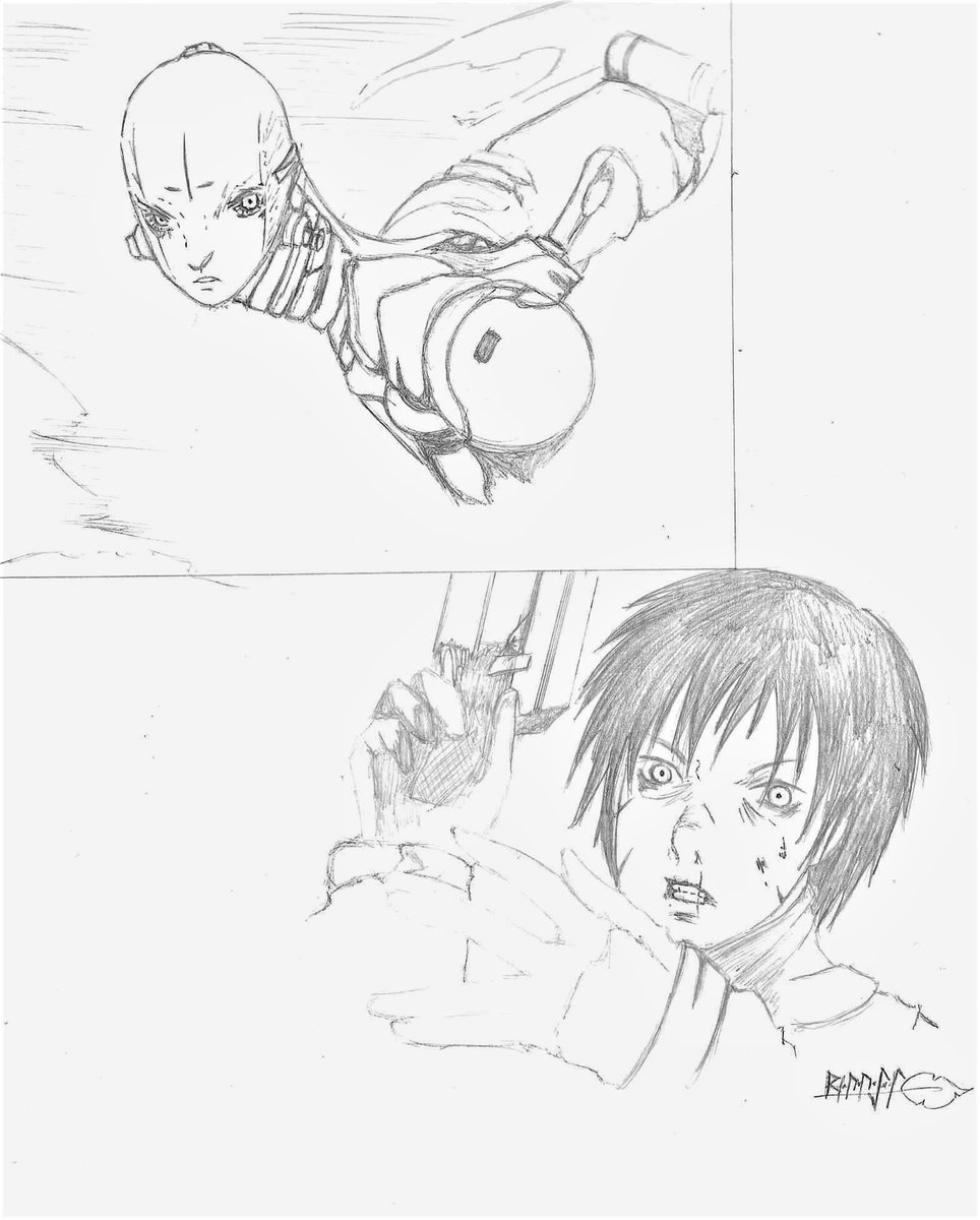 Zekst6's tweet image. Blame! Killy vs La Salvaguardia!

#blame #blameCibo #blamefanart #BlameKilly #drawing #draw #mangaart #dibujos #dibujolapiz #dibujo #anime #animefanart #Mangafanart