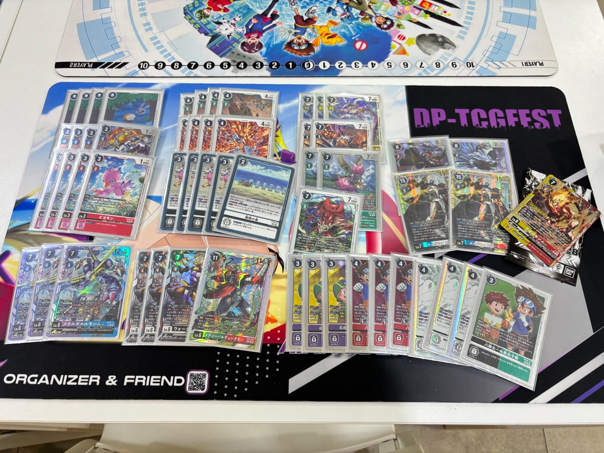 Digimon Tamer Battle event at Shin Cafe (8 July 2025) 
Participants: 12  
Deck : Adventure 
Ranked: Winner    
Matchup :   
R1 - ⭕️ Galaxy 
R2 - ⭕️ Megid-Duke  
R3 - ⭕️ Megid-Duke
R4 - ⭕️ Examon
#デジモンカードゲーム #デジカ
#DigimonTCG #digimonmeta #CozySalty