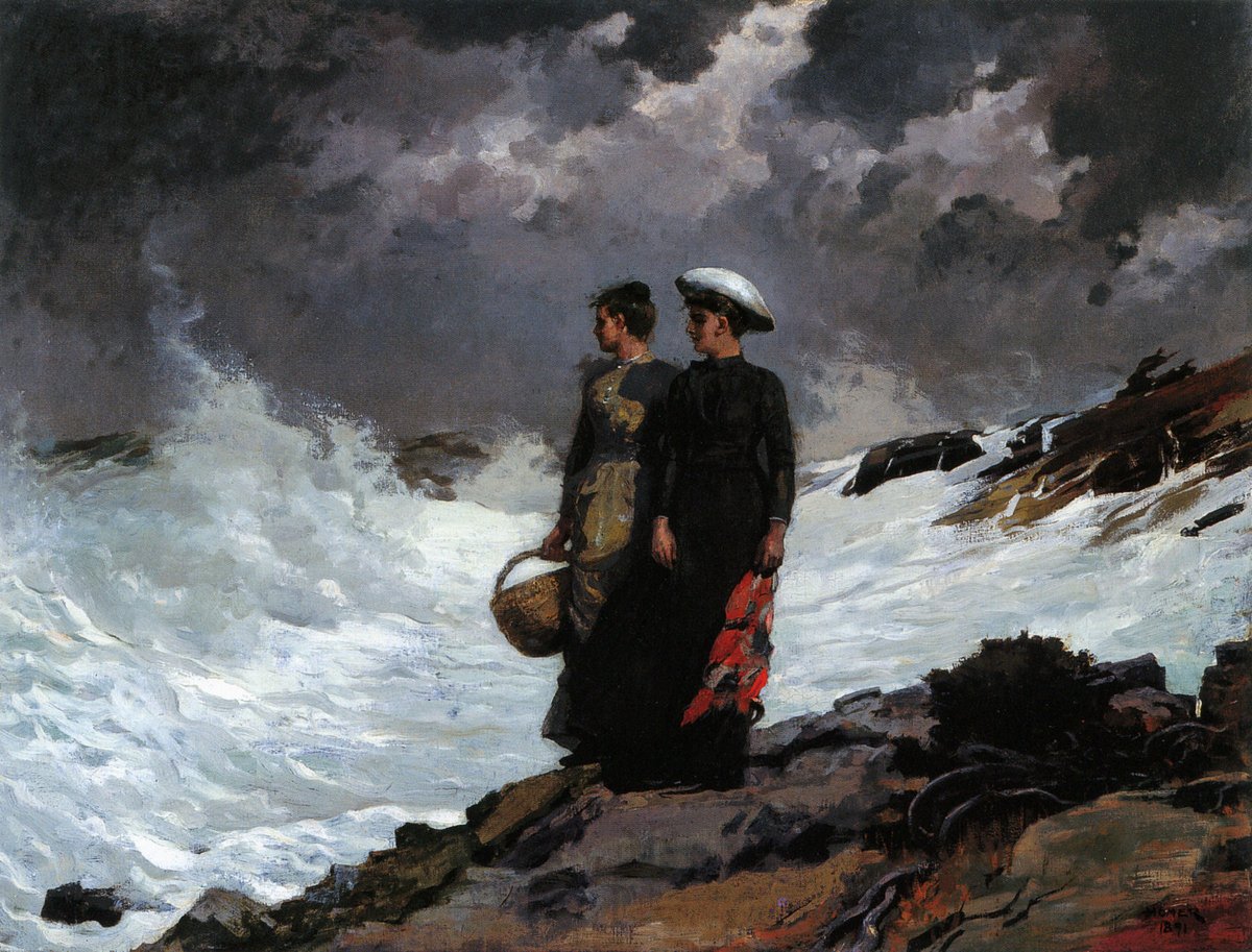 Winslow Homer - "Watching the Breakers" (1891)