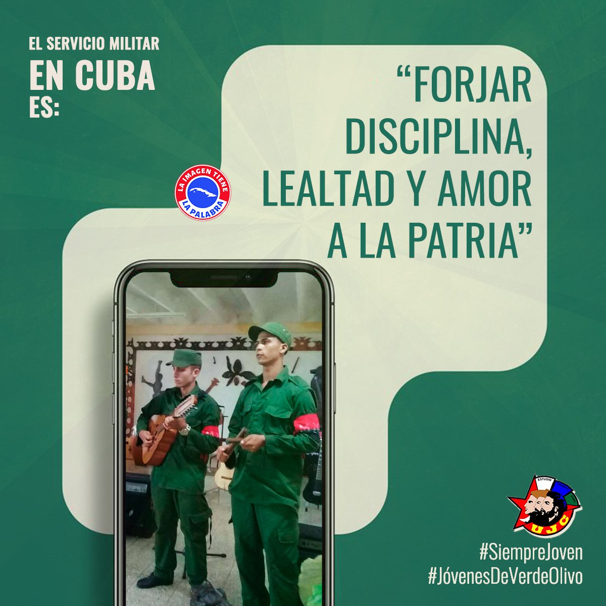 ‼️¿Sabías que el Servicio Militar Activo (SMA) es mucho más que una etapa de formación? Es una experiencia que transforma vidas, inculcando valores como la disciplina, la lealtad y el amor a la Patria. 

#FARCuba #SiempreJoven