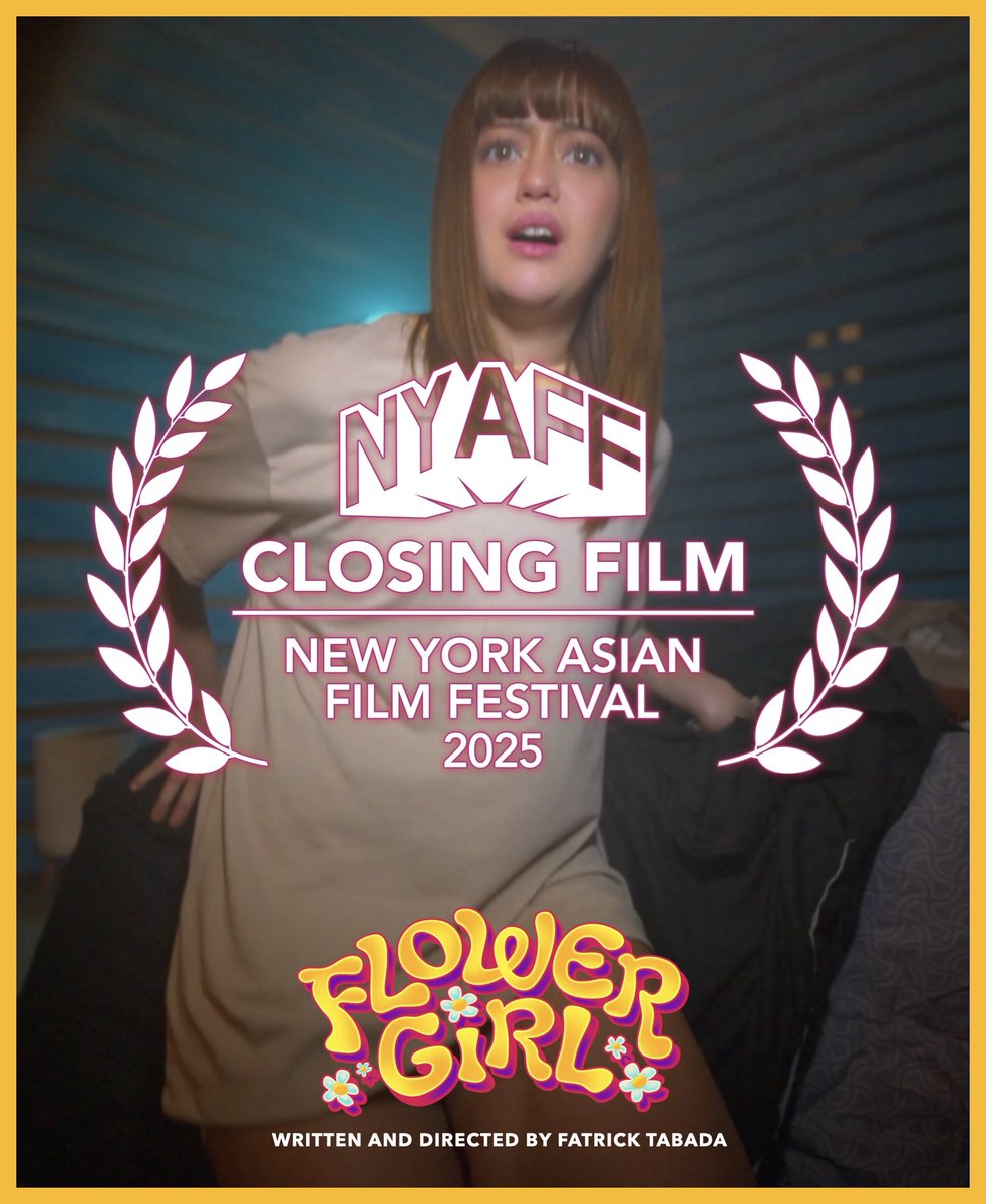 NYC, don’t miss the  screening of 𝓕𝓵𝓸𝔀𝓮𝓻 𝓖𝓲𝓻𝓵 as NEW YORK ASIAN FILM FESTIVAL’S CLOSING FILM!

Director Fatrick Tabada and Sue Ramirez are set to attend the screening with Q&amp;A on July 27, 8:30 PM EDT at the SVA Theatre in West 23rd. 

Get your tickets now: