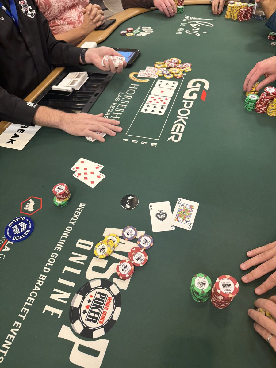 #WSOP2025 #81-WSOP2025MainEvent

Sadly busted the Main Event just before dinner. 3 way pot and my opponent got there with an unexpected guttered straight. Maybe next year!