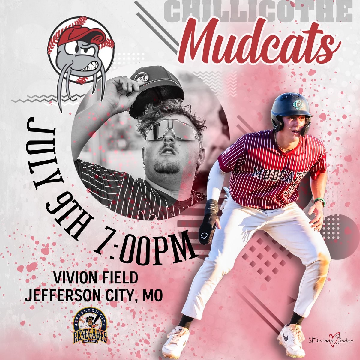 ⚾️  MINK League - Chillicothe Mudcats
🆚  Jefferson City Renegades
🕖  7:00PM
🏟   Vivion Park, Jefferson City, MO
📻  KCHI 102.5FM
🎥  youtube.com/watch?v=yOURgx…
